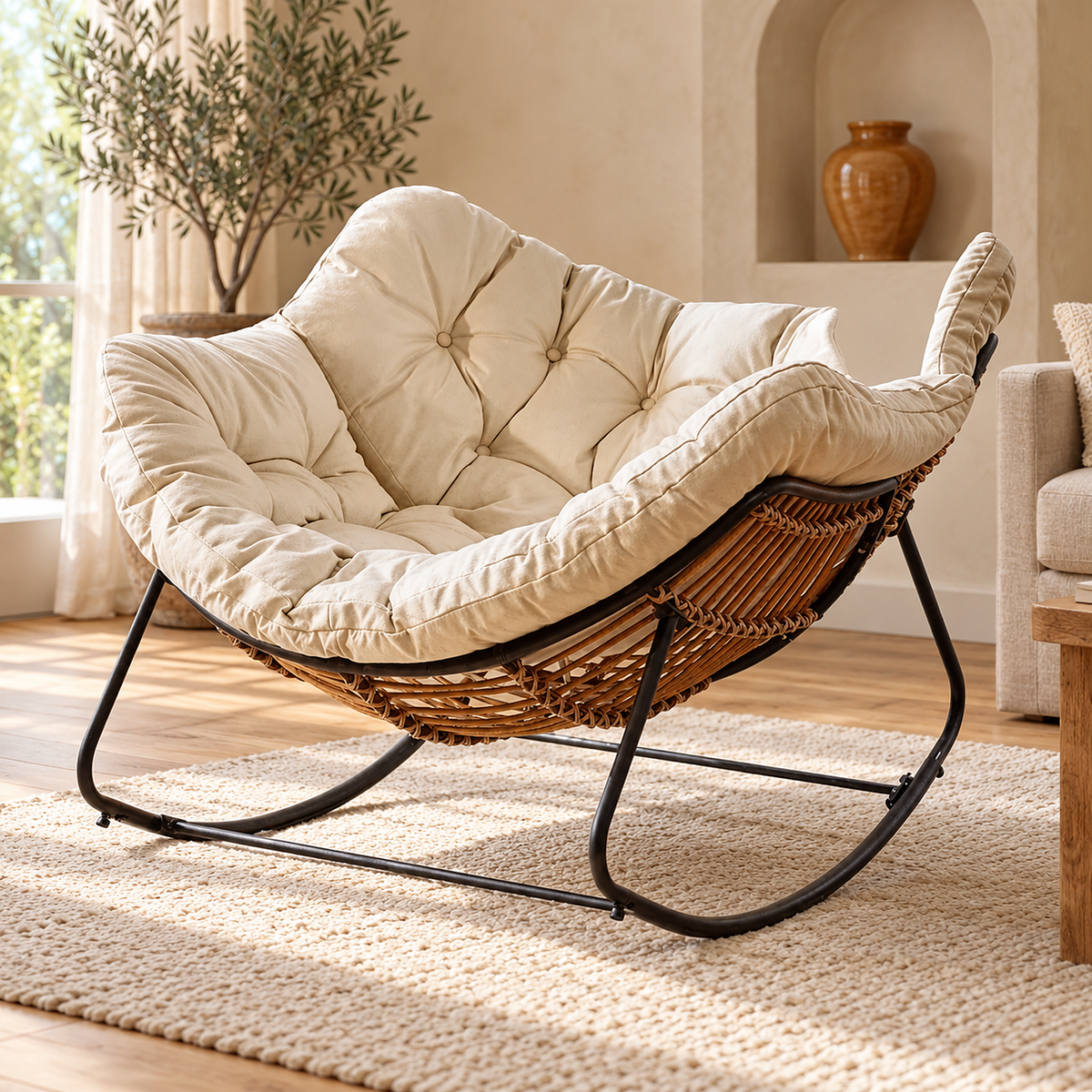 The Verse Rattan Rocking Chair