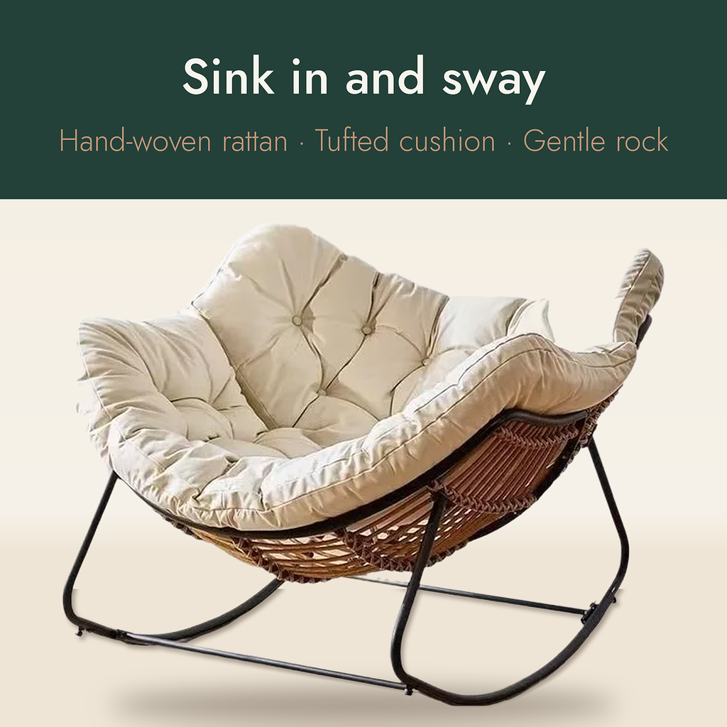 The Verse Rattan Rocking Chair