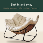 The Verse Rattan Rocking Chair