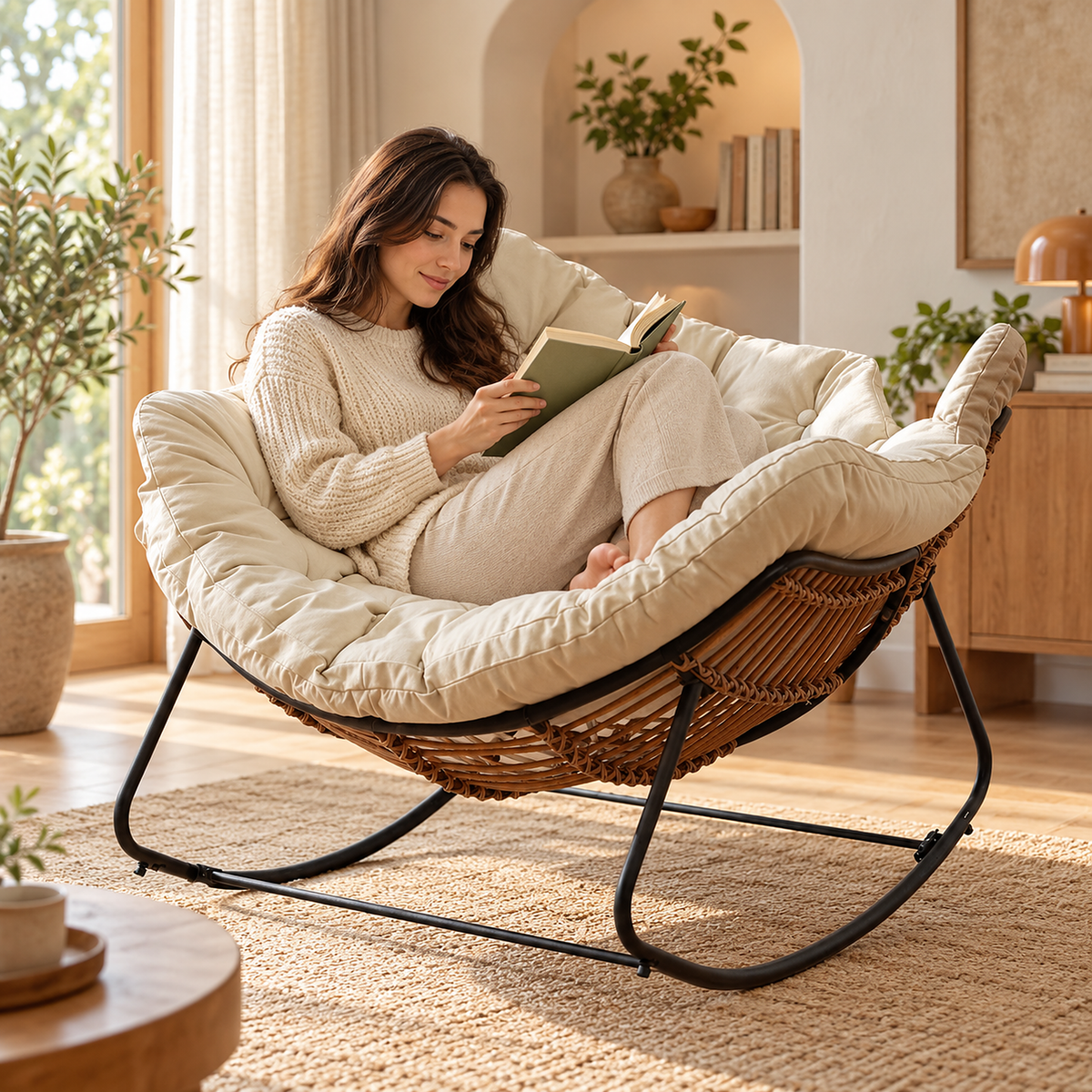 The Verse Rattan Rocking Chair