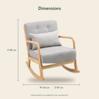 The Hardback Upholstered Rocking Chair