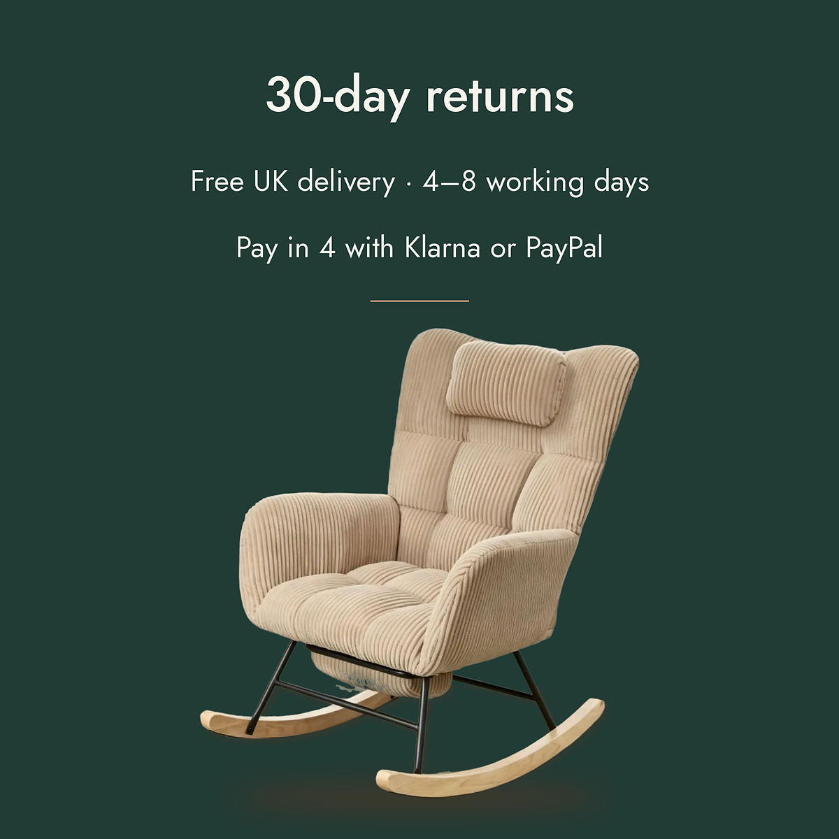 The Bookmark Nursing Rocking Chair