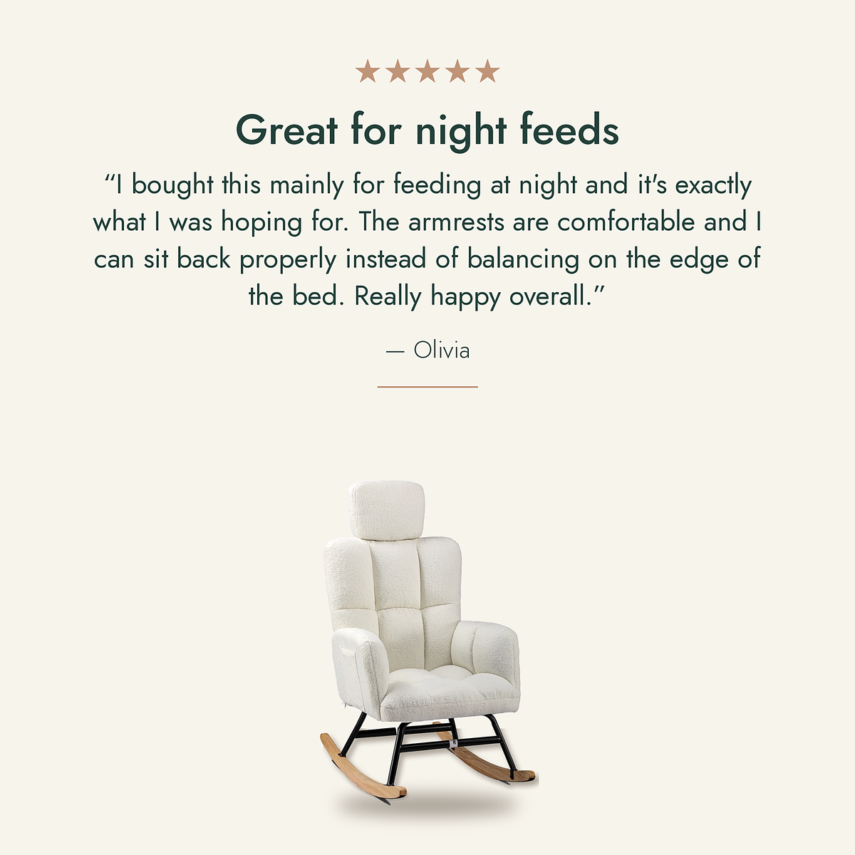 The Prologue Nursing Rocking Chair
