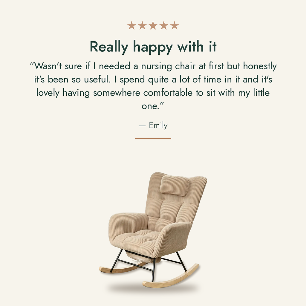 The Bookmark Nursing Rocking Chair