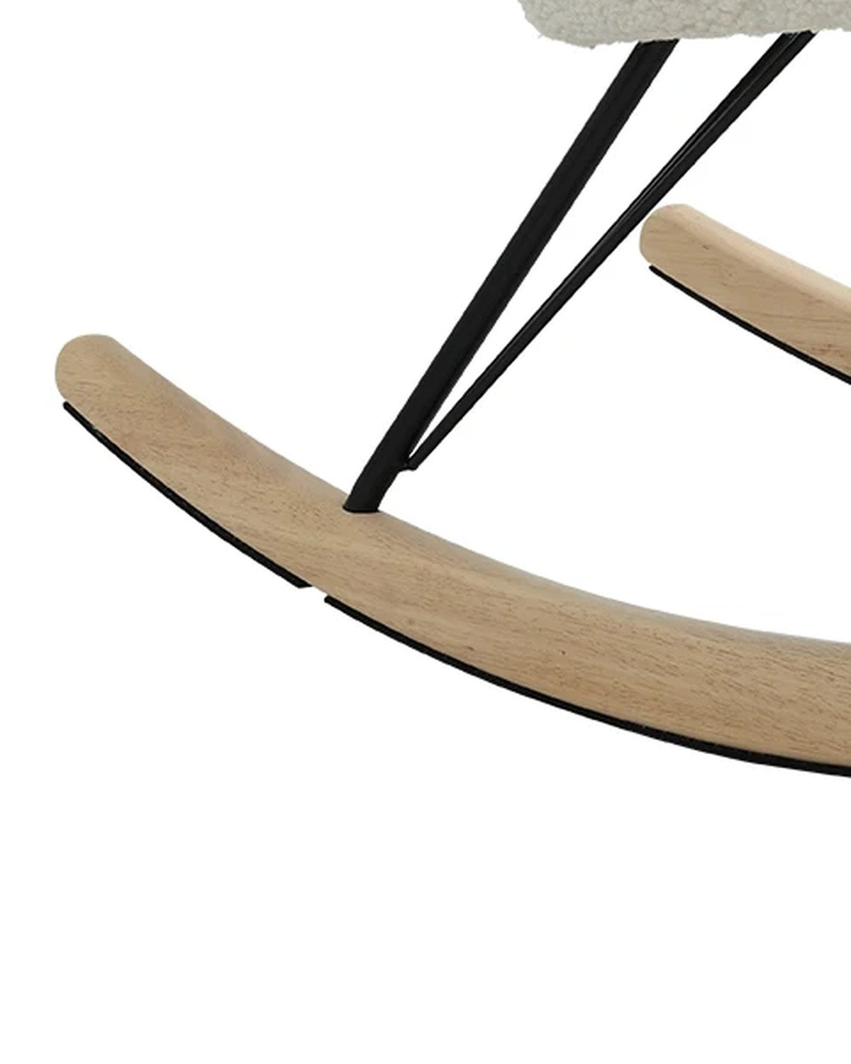 Close-up of the rockers of The Fable Nursing Rocking Chair