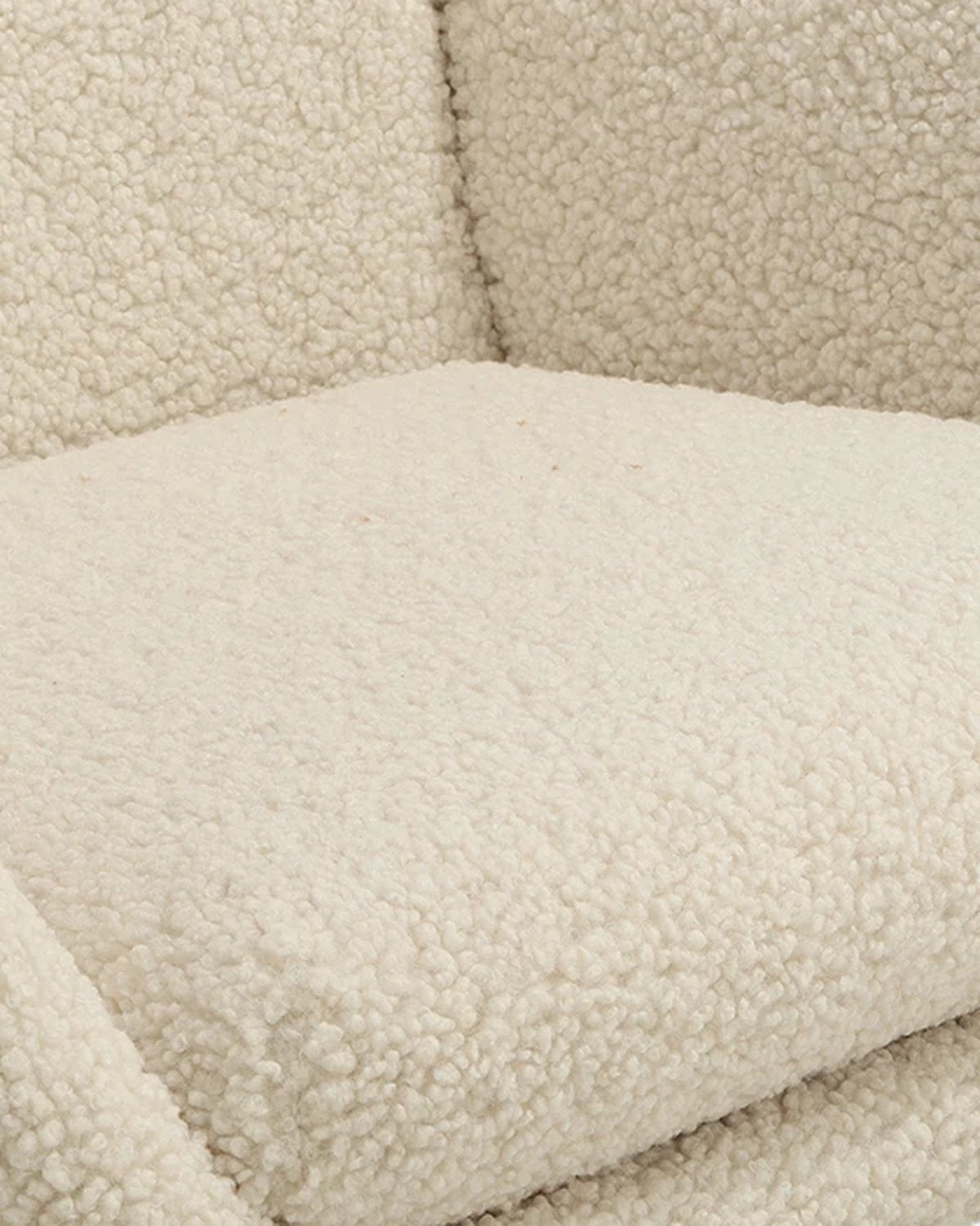 Close-up of the seat cushion of The Fable Nursing Rocking Chair