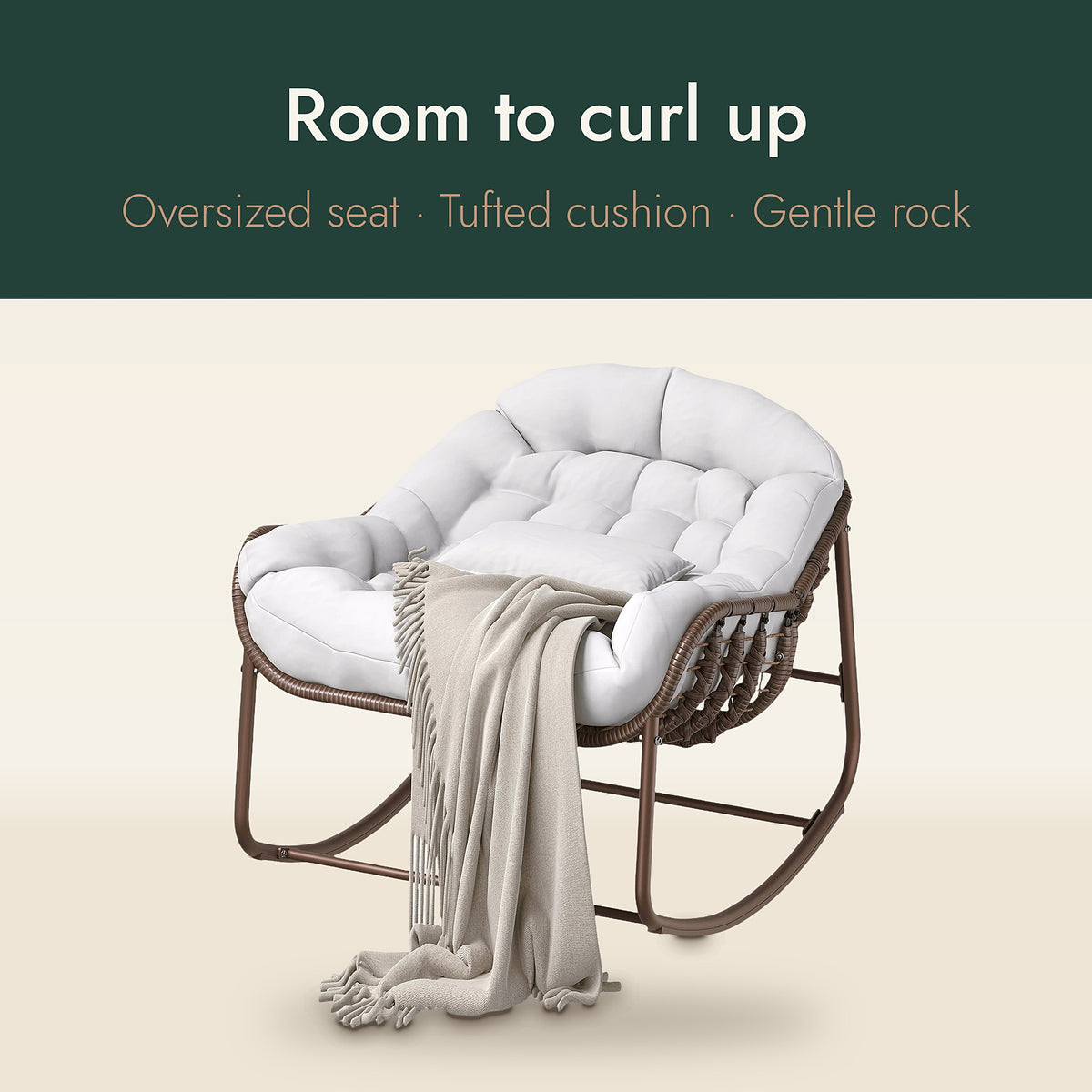 The Folio Rattan Rocking Chair – image 3
