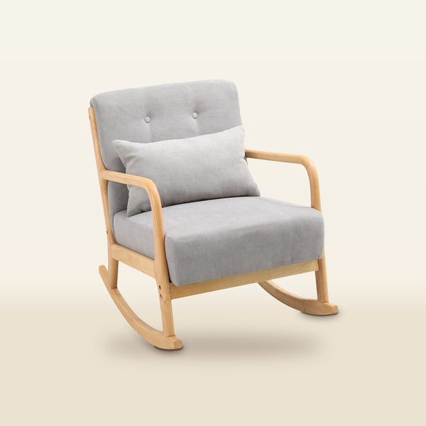 The Hardback Upholstered Rocking Chair