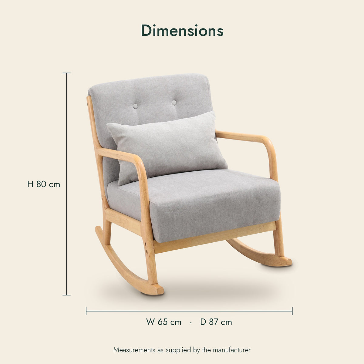 The Hardback Upholstered Rocking Chair – image 5
