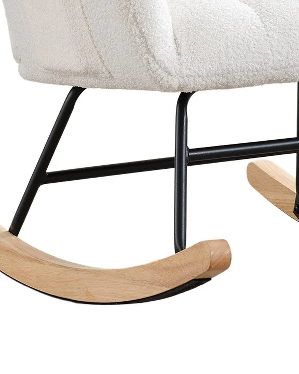 Close-up of the frame and legs of The Margin Nursing Rocking Chair