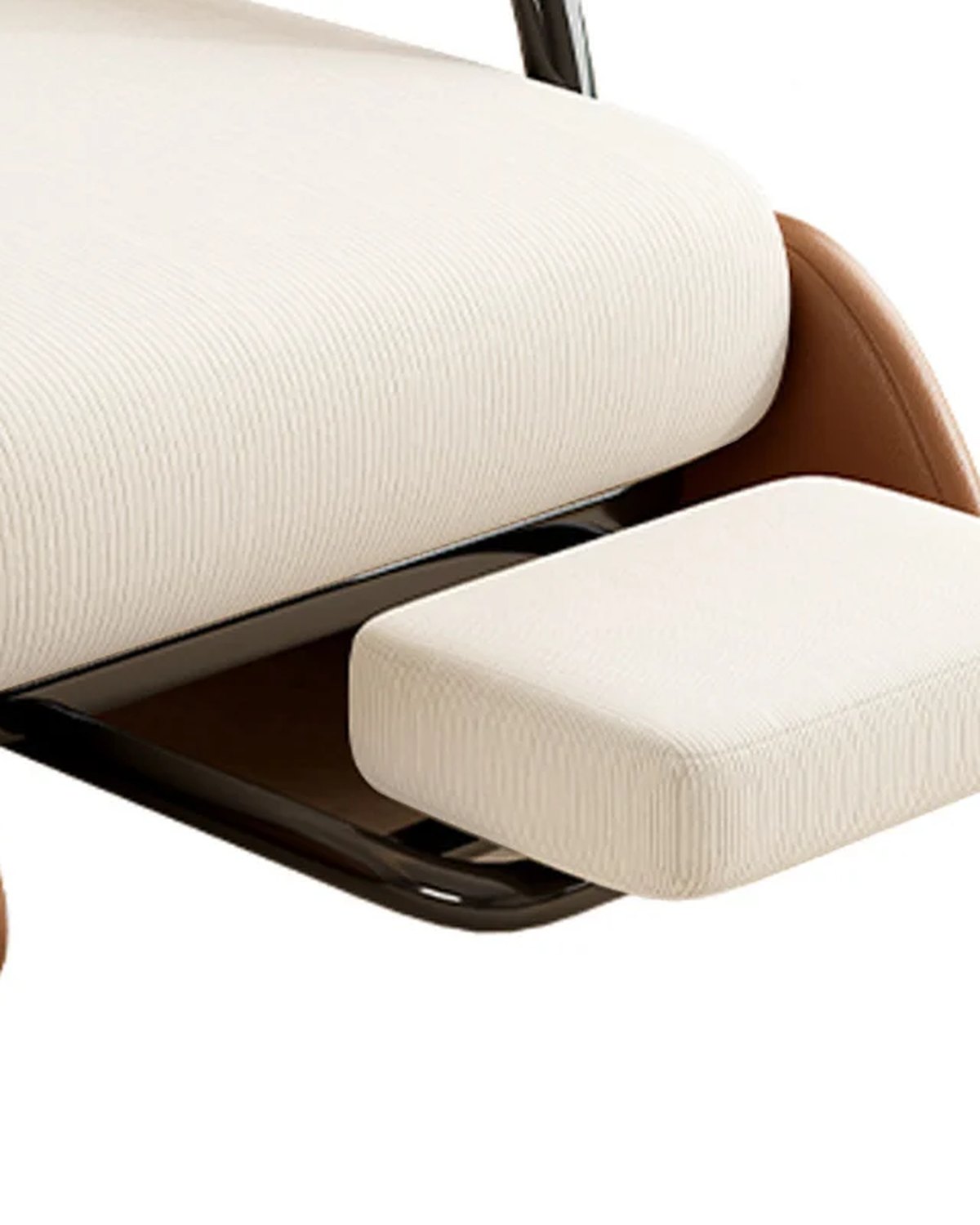 Close-up of the frame and legs of The Sequel Reclining Rocking Chair