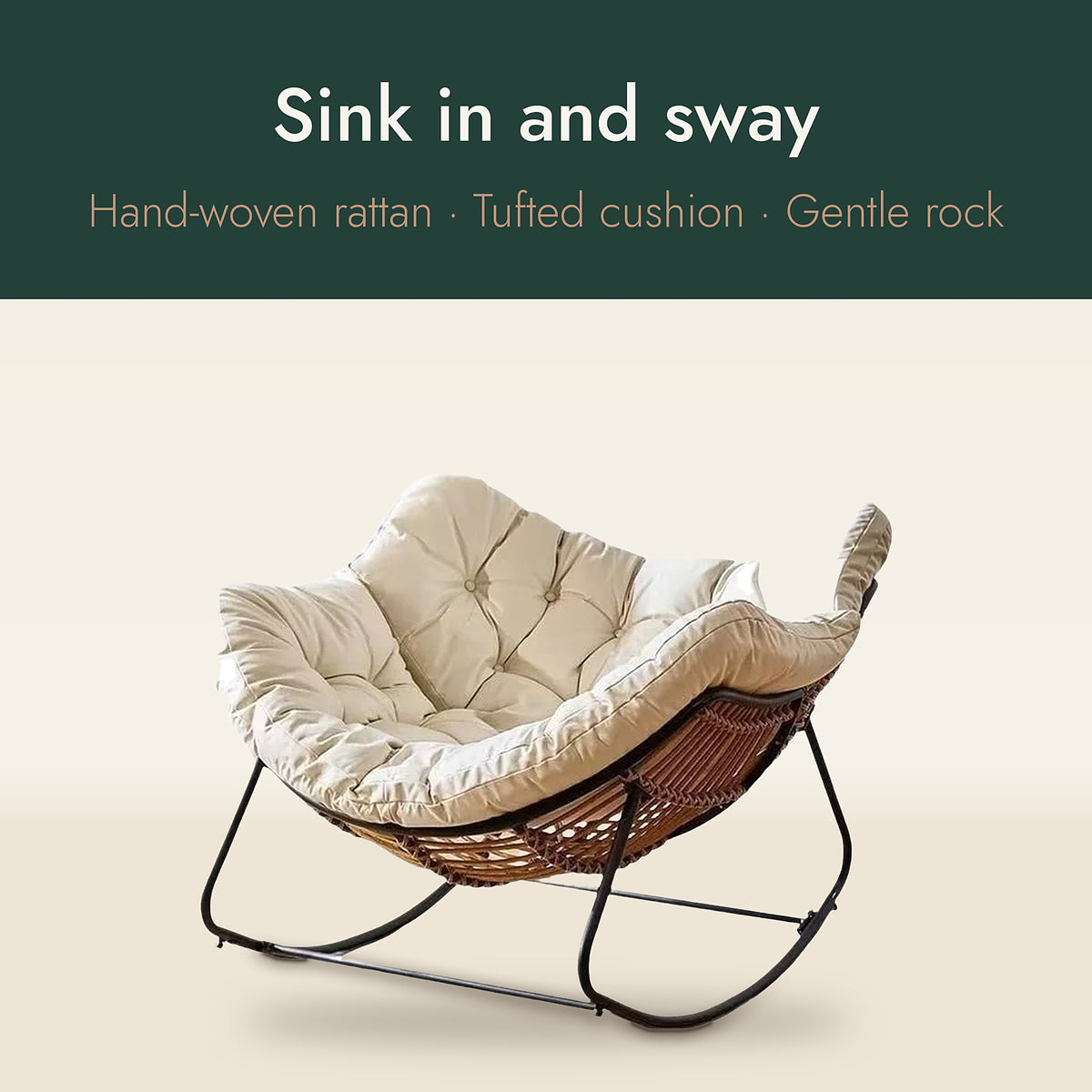 The Verse Rattan Rocking Chair – image 3