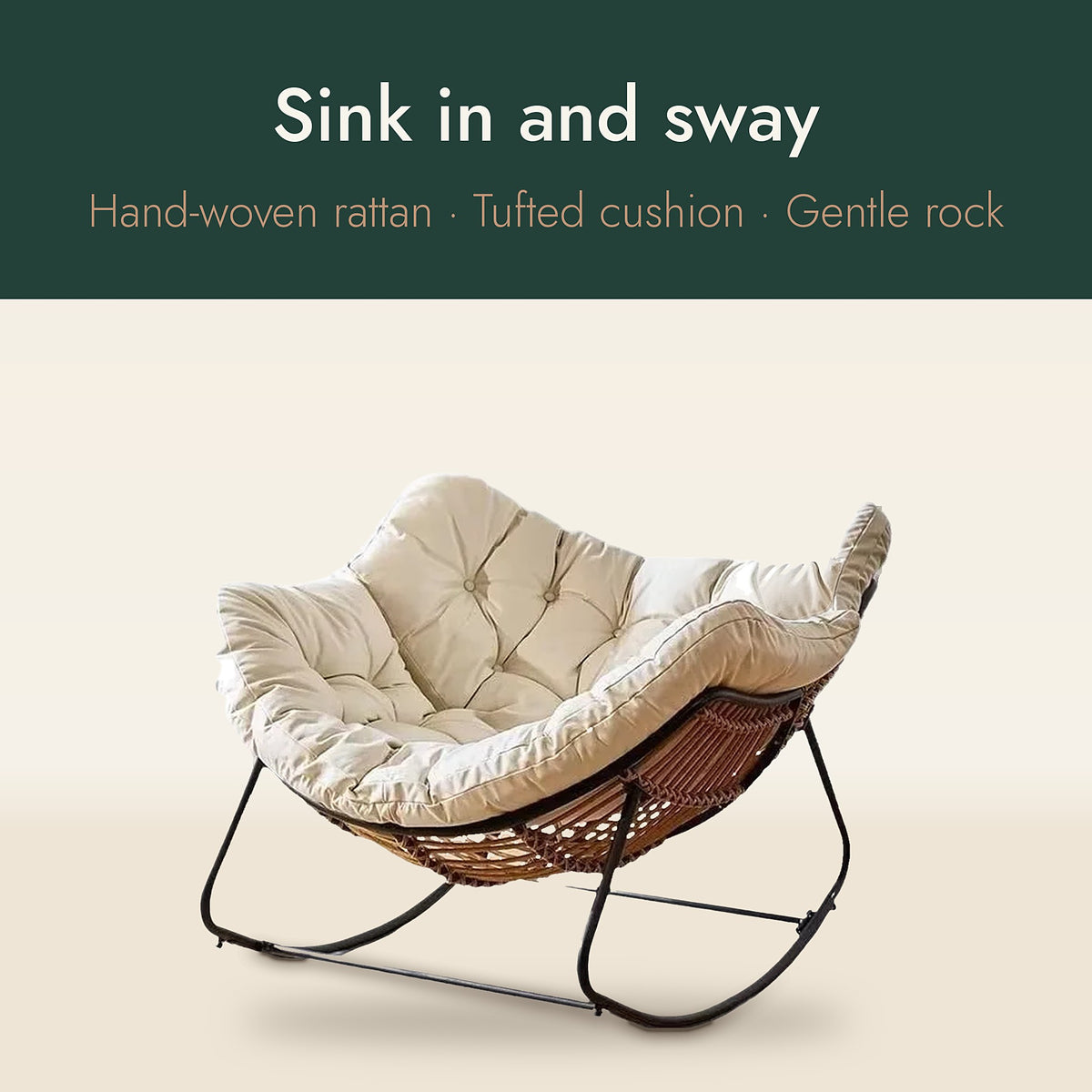 The Verse Rattan Rocking Chair – image 3